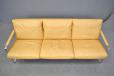 Vintage 3 seater chrome frame sofa designed by Fabricius and Kastholm