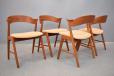 Set of 4 Midcentury danish design dining chairs in vintage teak