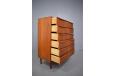 Vintage teak 6 drawer storage chest with lip handles  - view 10