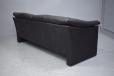 Modern design black leather 3 seater sofa by Danish Mobelfabrik - view 10