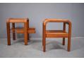 cherry wood pair of bedside tables with rounded edges - Andreas Hansen