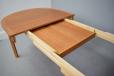 Gudme Mobelfabrik production vinatge teak dining table with 2 extra leaves
