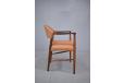 1963 design set of 8 armchairs in rosewood with tan leather upholstery, model 225 by Kurt Olsen