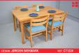 Vintage oak set of 4 model J94 dining chairs designed by Steffen Syrach-Larsen - view 1