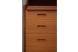 Vintage teak bureau / vanity unit with pull out desk - view 11