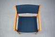 Sturdy framed armchair with new upholstery - Hans Wegner design 1965 model GE151