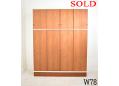 Vintage wardrobe with sliding doors | Teak & white