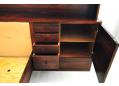 cupboard and drawer storage in 1970s Danish made double bed