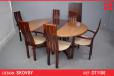 Skovby mobelfabrik round pedestal dining table in rosewood - view 1