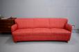 1950s design and production vintage curved frame sofa with sprung seat