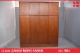 Vintage double layer 4-door wardrobe in teak | Danish Mobelfabrik - view 1