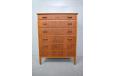 chest of 6 locking drawers in vintage teak and birch ply designed and produced 1950s 