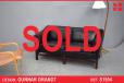 Vintage black leather 2 seat sofa designed by Gunnar Grandt  - view 1