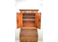 Bookcase top section with internal shelves that serve another purpose!