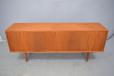 Vintage teak sideboard with tambour doors produced by Bernhard Pedersen & Son - view 6