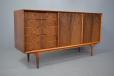 5 Drawer rosewood sideboard with sliding doors, designed by Svante Skogh