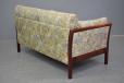 Slim frame floral 2 seater sofa with beech showframe