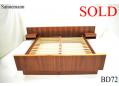 Vintage platform double bed frame | Sannemann design