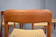 J L Mollers Mobelfabrik produced teak dining chair - 1954 niels moller design