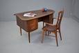 Vintage rosewood writing desk produced by Danish Mobelfabrik, 1950s
