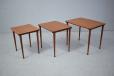 Vintage teak nest of 3 side tables | Mobelintarsia - view 3