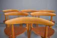 teak and beech dining set designed in 1952 by Hans Wegner for sale