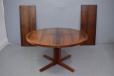 Pedestal leg dining table in vintage rosewood by John Mortensen