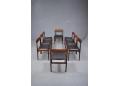 Set of 8 dining chairs in beautiful vintage Rio-rosewood