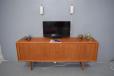 Vintage teak sideboard with tambour doors produced by Bernhard Pedersen & Son - view 2