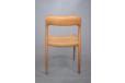 Niels Moller design oak frame dining chair produced 1954 by Niels O Moller