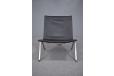Ejvind Kold Christensen produced PK22 chair in chrome and leather