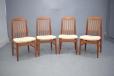 Midcentury Danish design vinatge teak set of 4 chairs