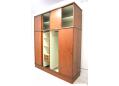Danish wardrobe storage unit with sliding doors and gents dressing mirror. - view 4