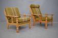 Vintage pair of armchairs in oak - Danish design