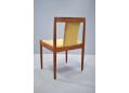 Single original teak framed dining chair designed by H W Klein.