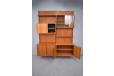 POUL CADOVIUS design royal system in teak with 2 base cabinets and 2 display cabinets for sale