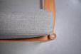 Core of both the seat and back cushion is sprung and covered with new layer of foam for comfort