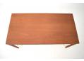 Teak minimalistic design desk made in Denmark.