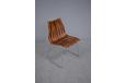 Vintage rosewood slat chair designed 1957 by Hans Brattrud