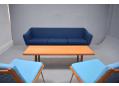 1960s design Illum Wikkelso ML90 3 seat sofa on teak legs.