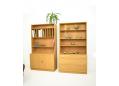 1950s design light-oak-wall-units produced in Denmark by Soborg.