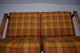 Original 1970s checkered pattern fabric upholstery