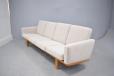 Getama model GE235 light oak framed sofa made by GETAMA