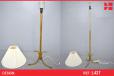 Danish vintage brass floor lamp - Adjustable in height  - view 1