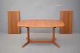 Teak dining table with pedistal leg produced by Skovby - view 3