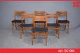 Farstrup mobelfabrik - Set of 6 vintage beech and teak dining chairs  - view 1