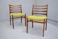 Vintage teak dining chair with NEW Tiree Zest upholstered seat