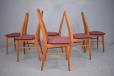 Set of 6 refurbished teak EVA dining chairs offering great comfort