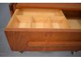 Sewing trolley in vintage teak made in Denmark for sale. 