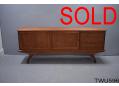 Vintage teak long & low sideboard | 1950s